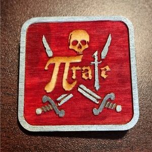 Handmade Pirate Pun Pin | Renaissance Faire | Pirate Costume Accessories
